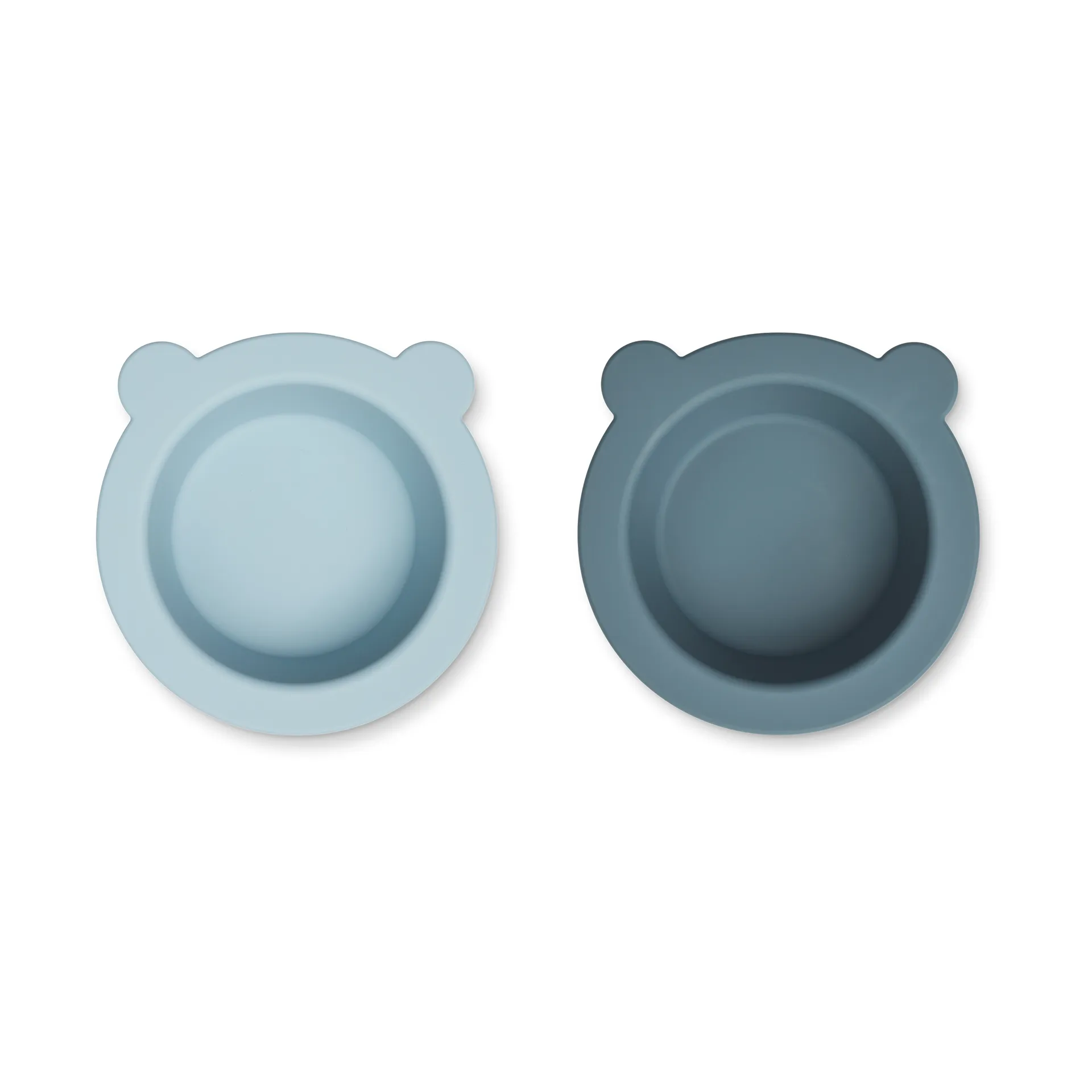 Ciotola con ventosa Peony Ø16 cm 2 pezzi, Sea blue-Whale blue Liewood