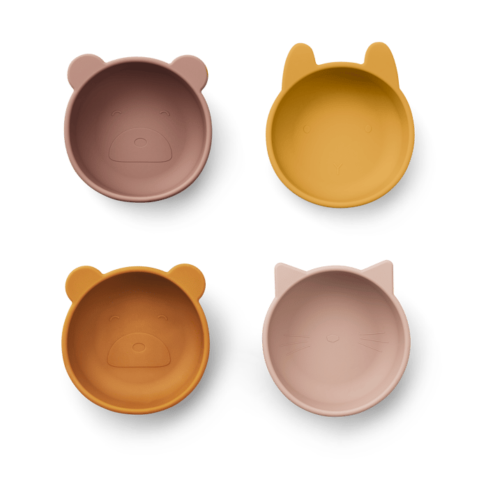 Ciotola in silicone Iggy 4 pezzi - Rose mix - Liewood