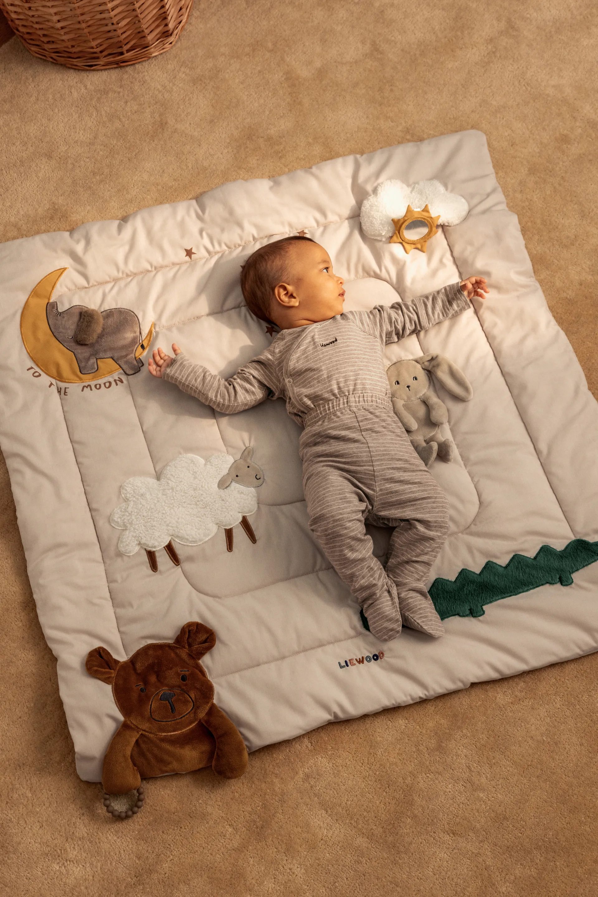 Coperta attività Bernet 95x95 cm, Sandy multi mix Liewood