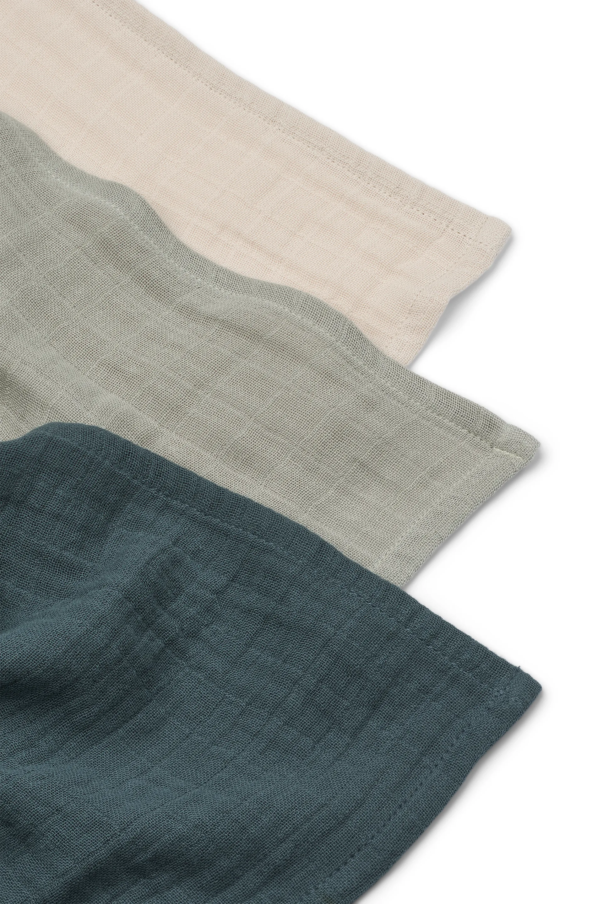 Coperta in mussola Lewis 3 pezzi 65x65 cm, Dove blue mix. Liewood