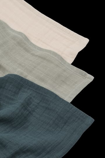 Coperta in mussola Lewis 3 pezzi 65x65 cm - Dove blue mix. - Liewood