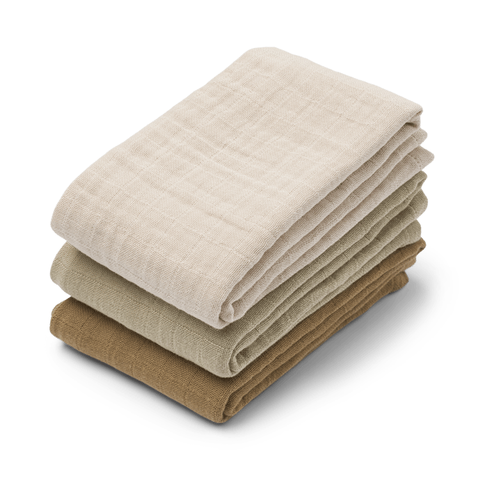 Coperta in mussola Lewis 3 pezzi 65x65 cm - Sandy mix - Liewood