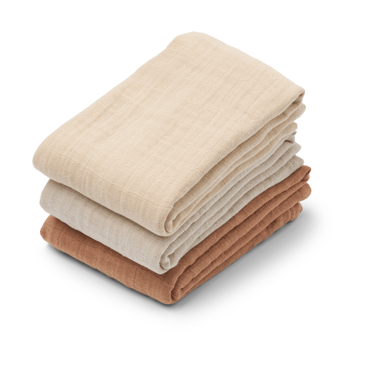 Coperta in mussola Lewis 3 pezzi 65x65 cm - Tuscany rose mix - Liewood
