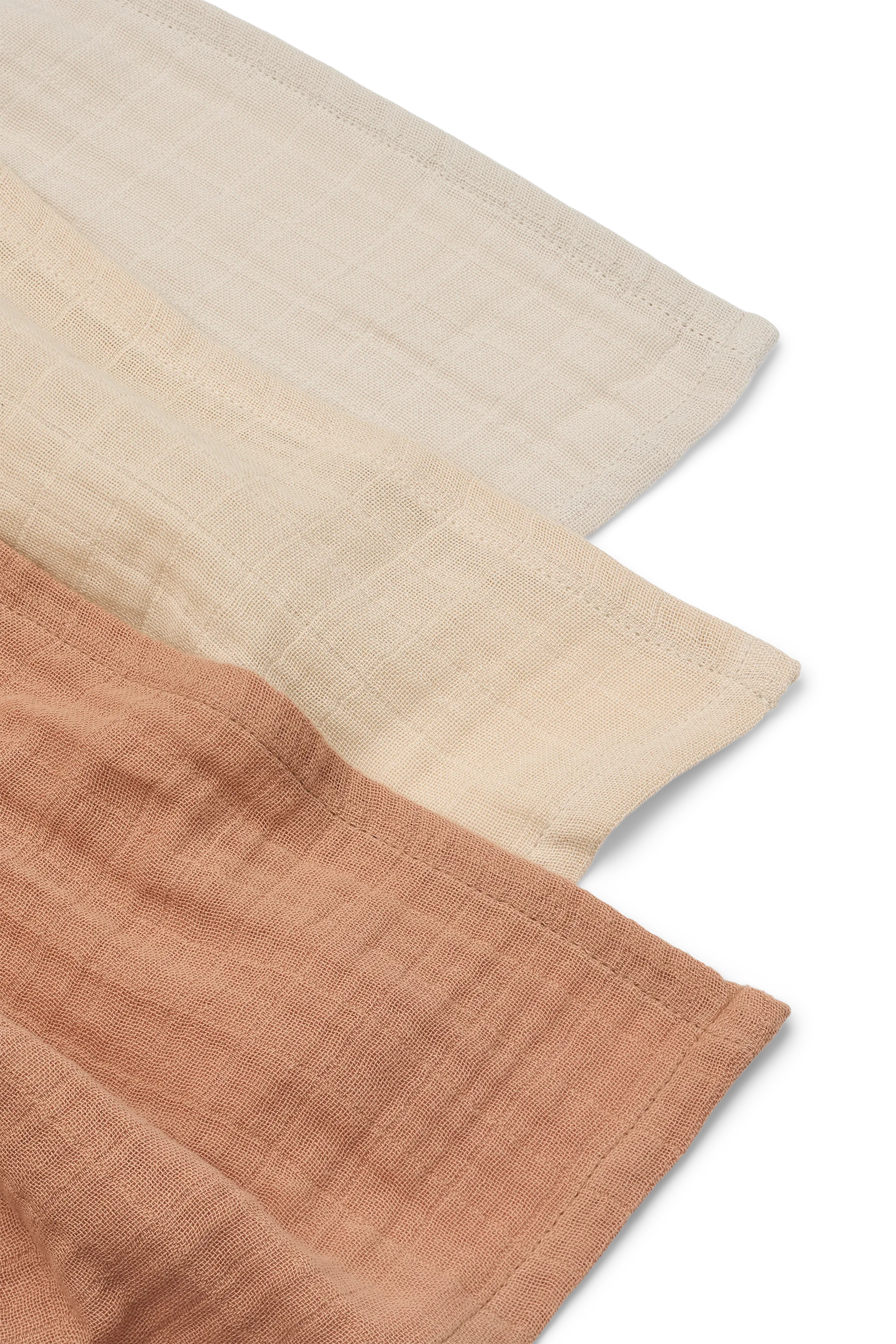 Coperta in mussola Lewis 3 pezzi 65x65 cm, Tuscany rose mix Liewood