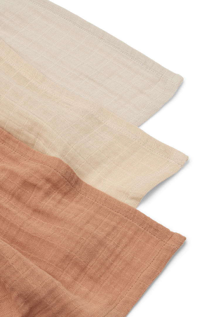 Coperta in mussola Lewis 3 pezzi 65x65 cm, Tuscany rose mix Liewood
