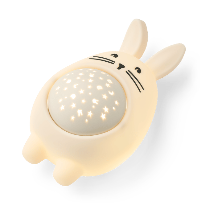 Lampada da notte Manuel rabbit con proiettore e suoni, Sandy Liewood