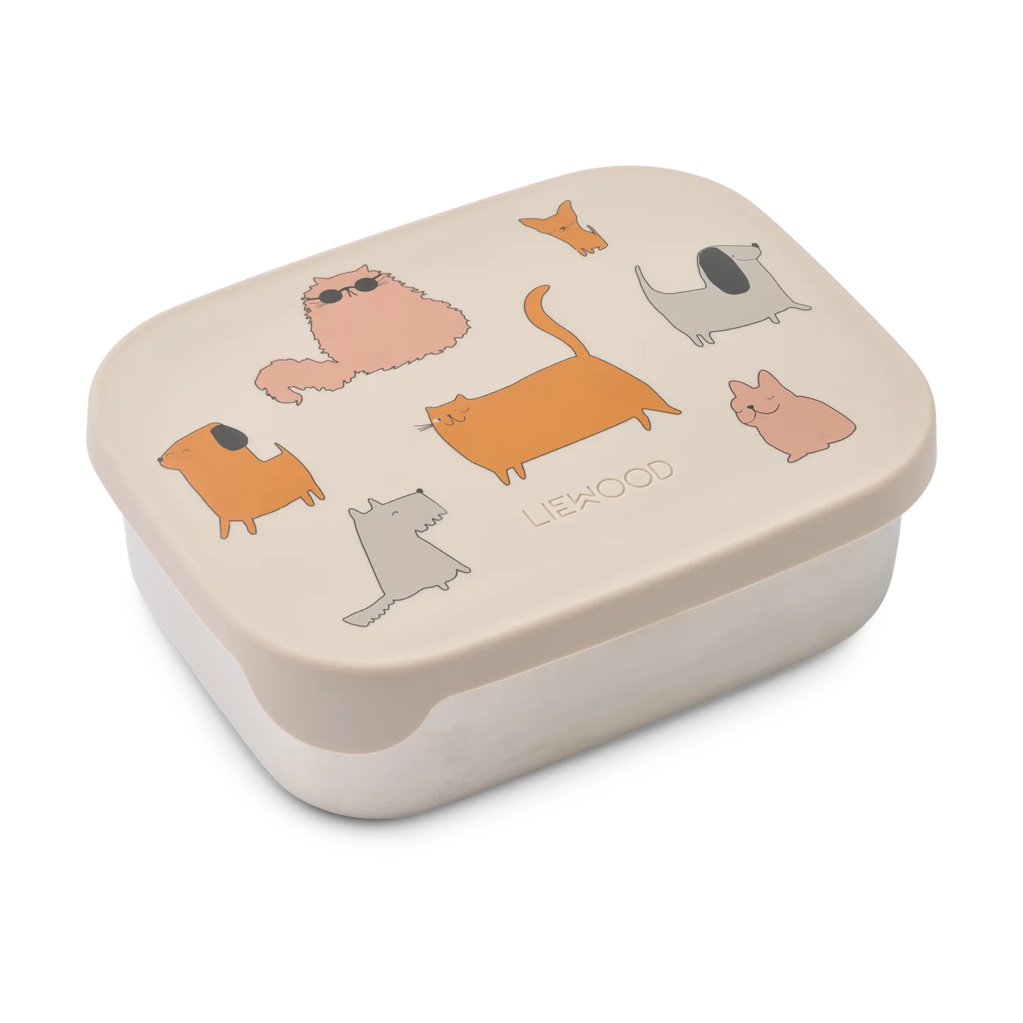 Lunch box Arthur 13,5x17 cm, Cats and Dogs-Sandy Liewood