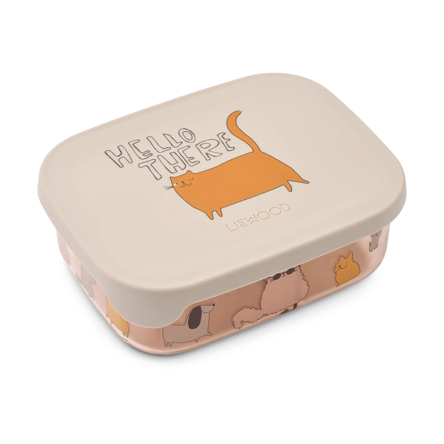 Lunch box Arthur 13,5x17 cm, Cats and Dogs-Sandy Liewood