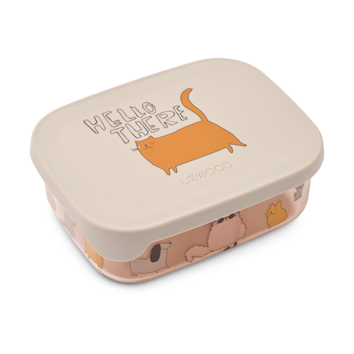 Lunch box Arthur 13,5x17 cm - Cats and Dogs-Sandy - Liewood