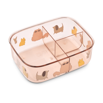 Lunch box Arthur 13,5x17 cm - Cats and Dogs-Sandy - Liewood