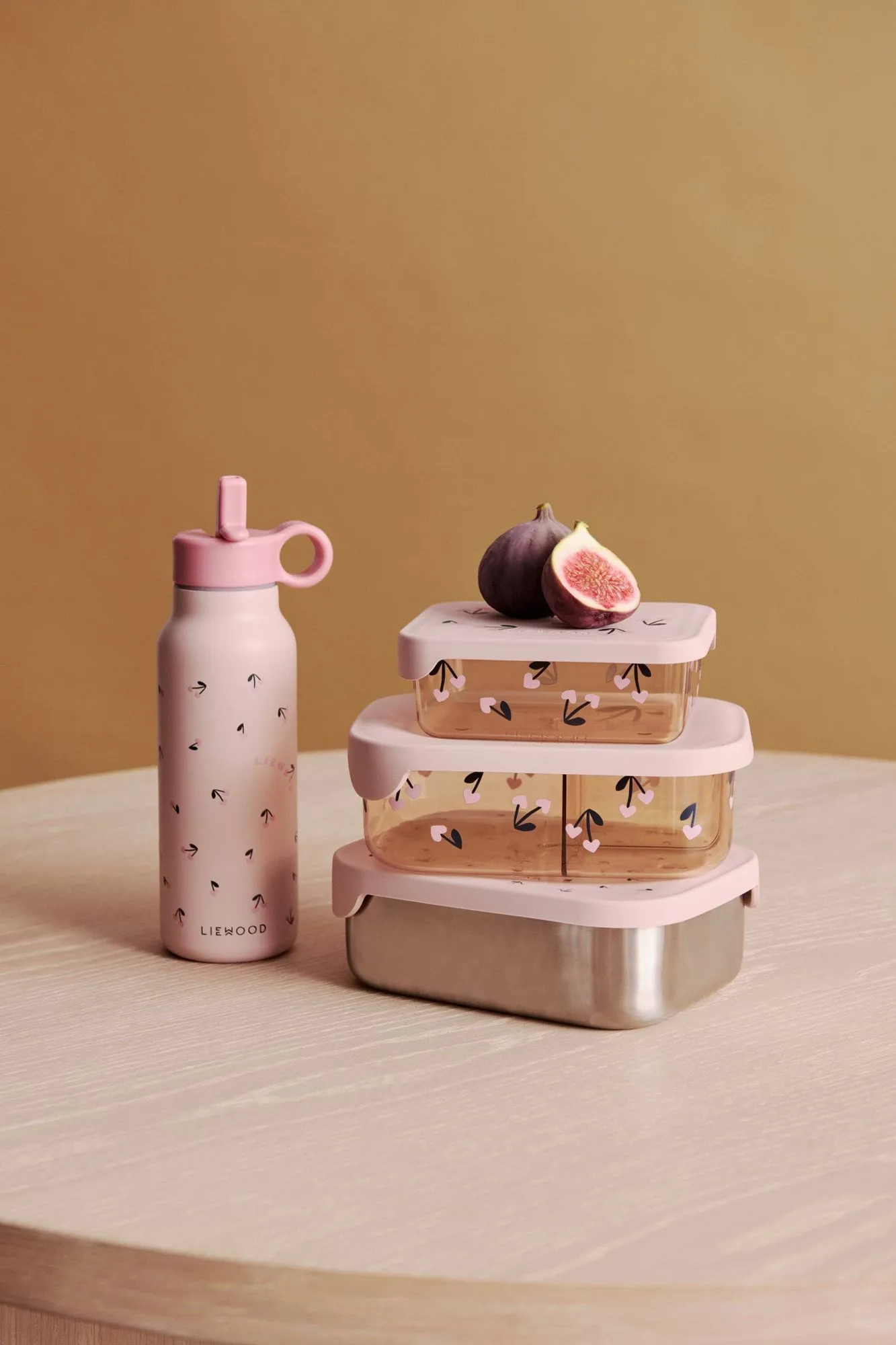 Lunch box Arthur 13,5x17 cm, Mini Cherry heart-Rosey Liewood