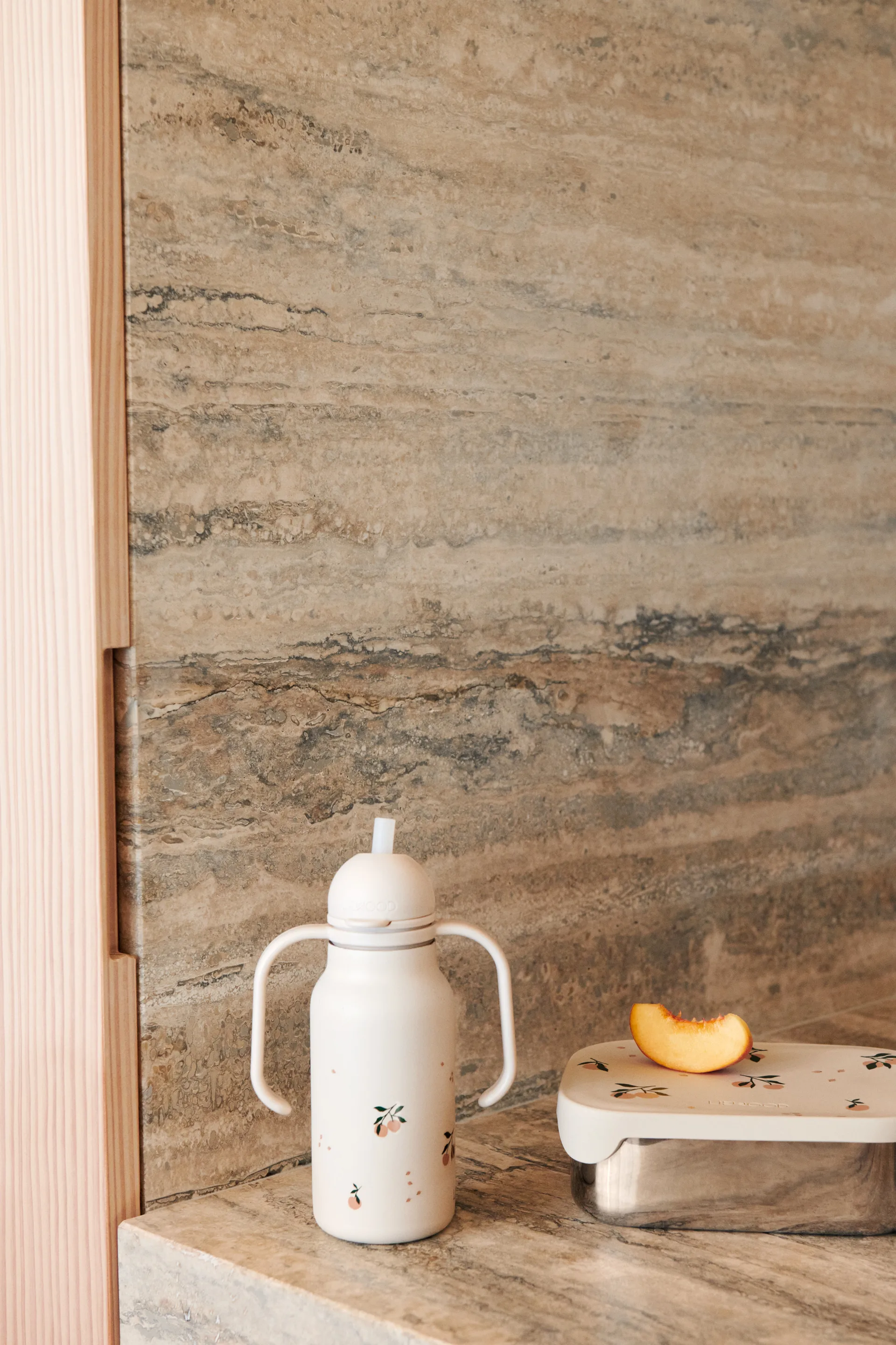 Lunch box Arthur 13,5x17 cm, Peach-Sea shell mix Liewood