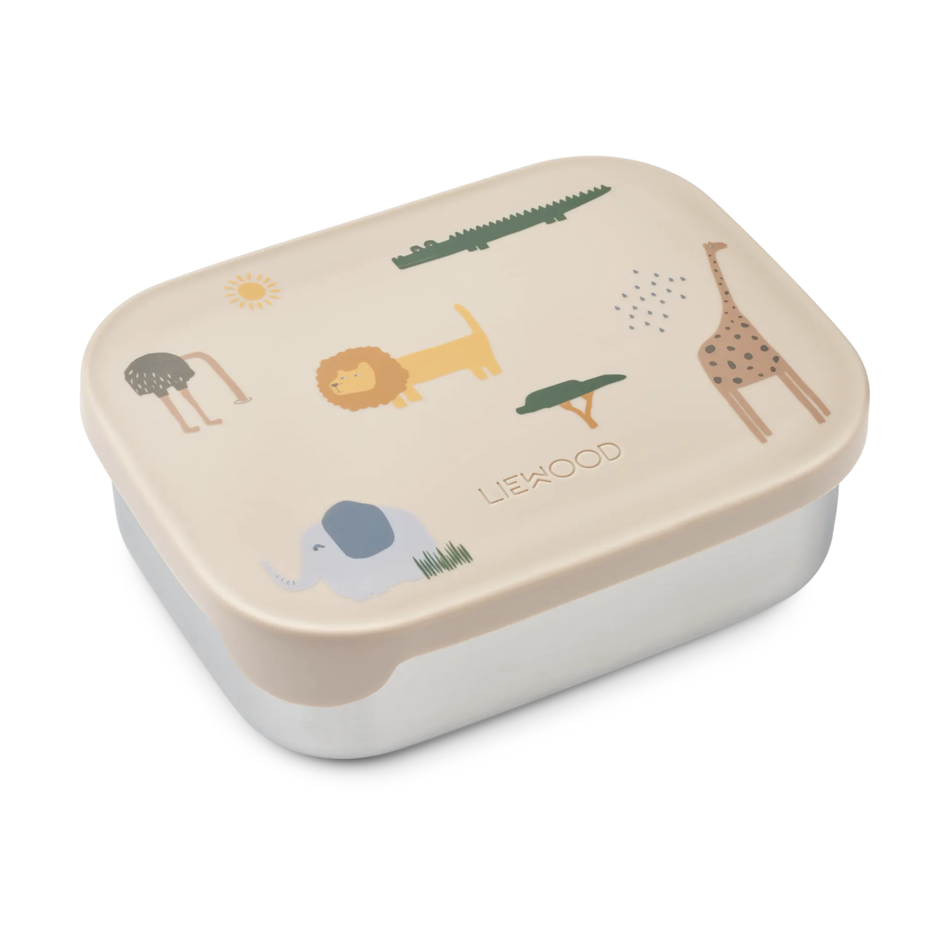 Lunch box Arthur 13,5x17 cm, Safari sandy mix Liewood