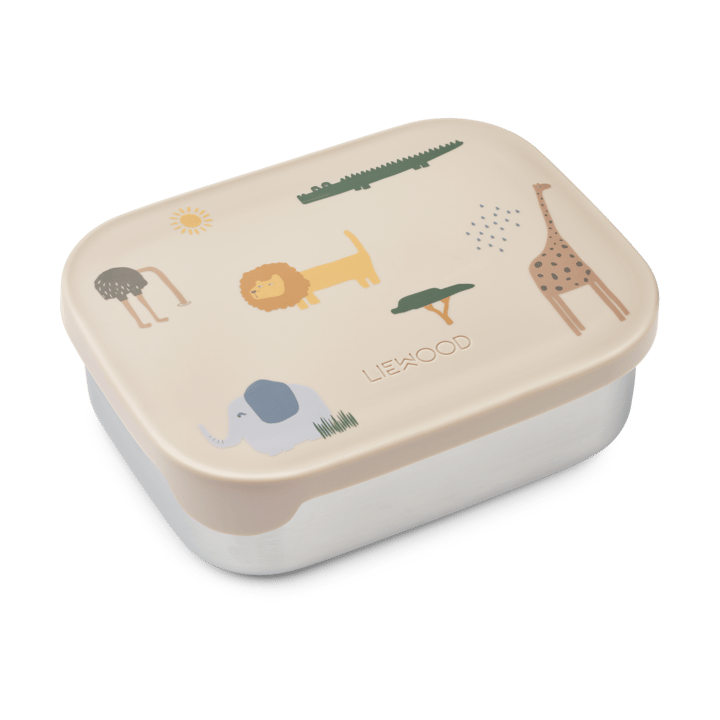 Lunch box Arthur 13,5x17 cm - Safari sandy mix - Liewood