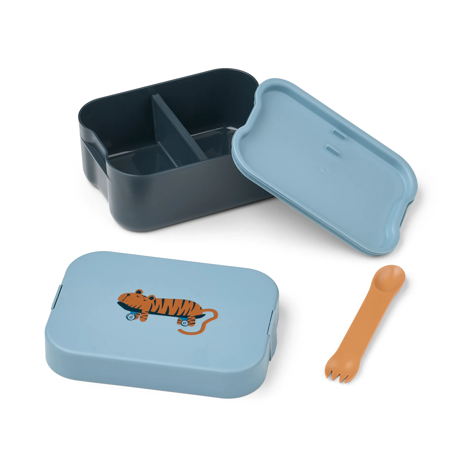 Lunch box Kamil 19,7x14,1 cm, Tiger-beach blue Liewood