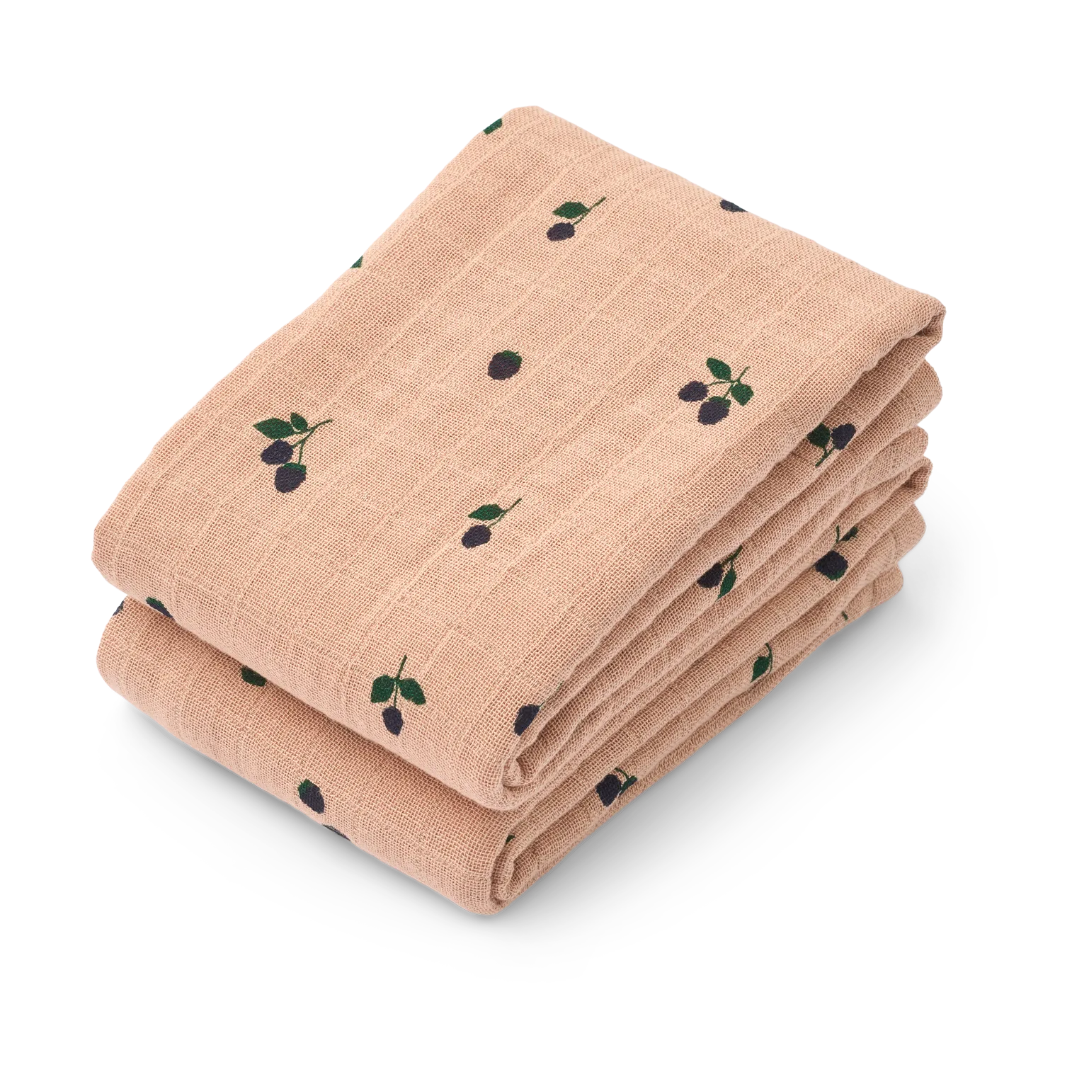 Panno in mussola Lewis 65x65 cm confezione da 2, Mini Berry-Pale tuscany Liewood