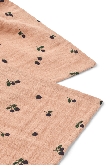 Panno in mussola Lewis 65x65 cm confezione da 2 - Mini Berry-Pale tuscany - Liewood