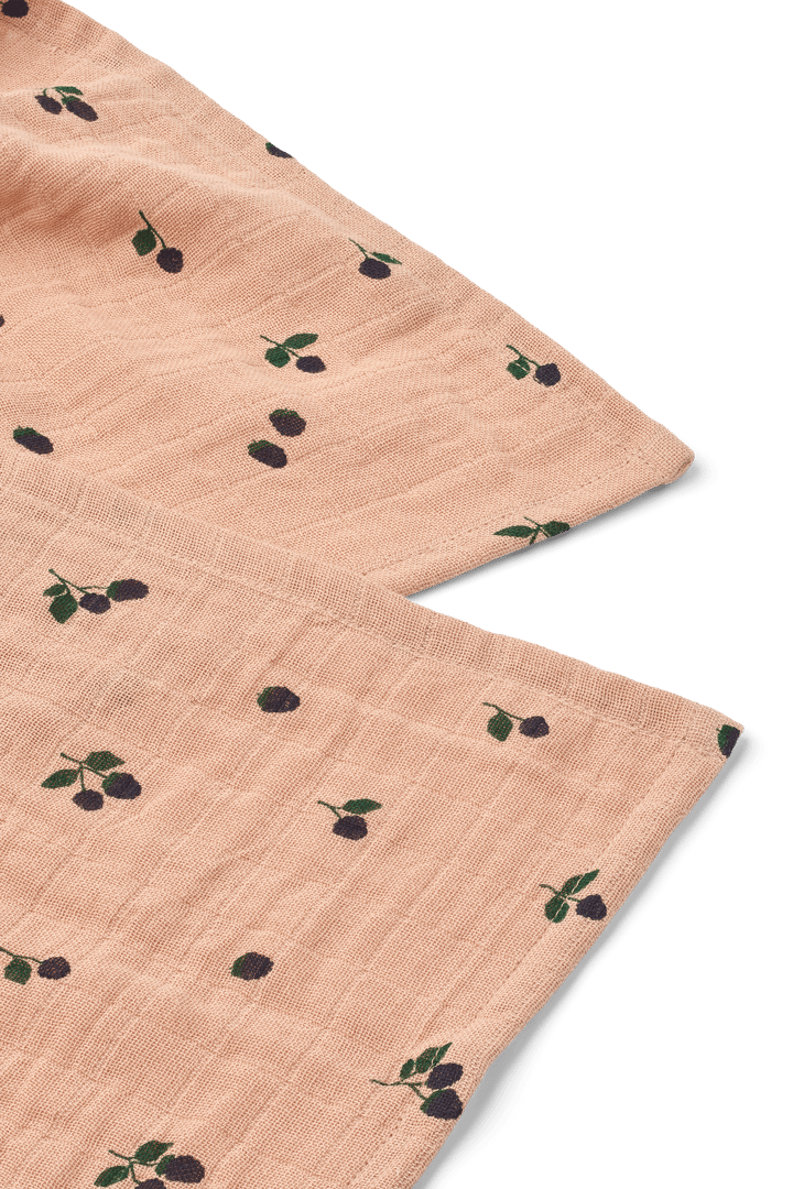 Panno in mussola Lewis 65x65 cm confezione da 2, Mini Berry-Pale tuscany Liewood