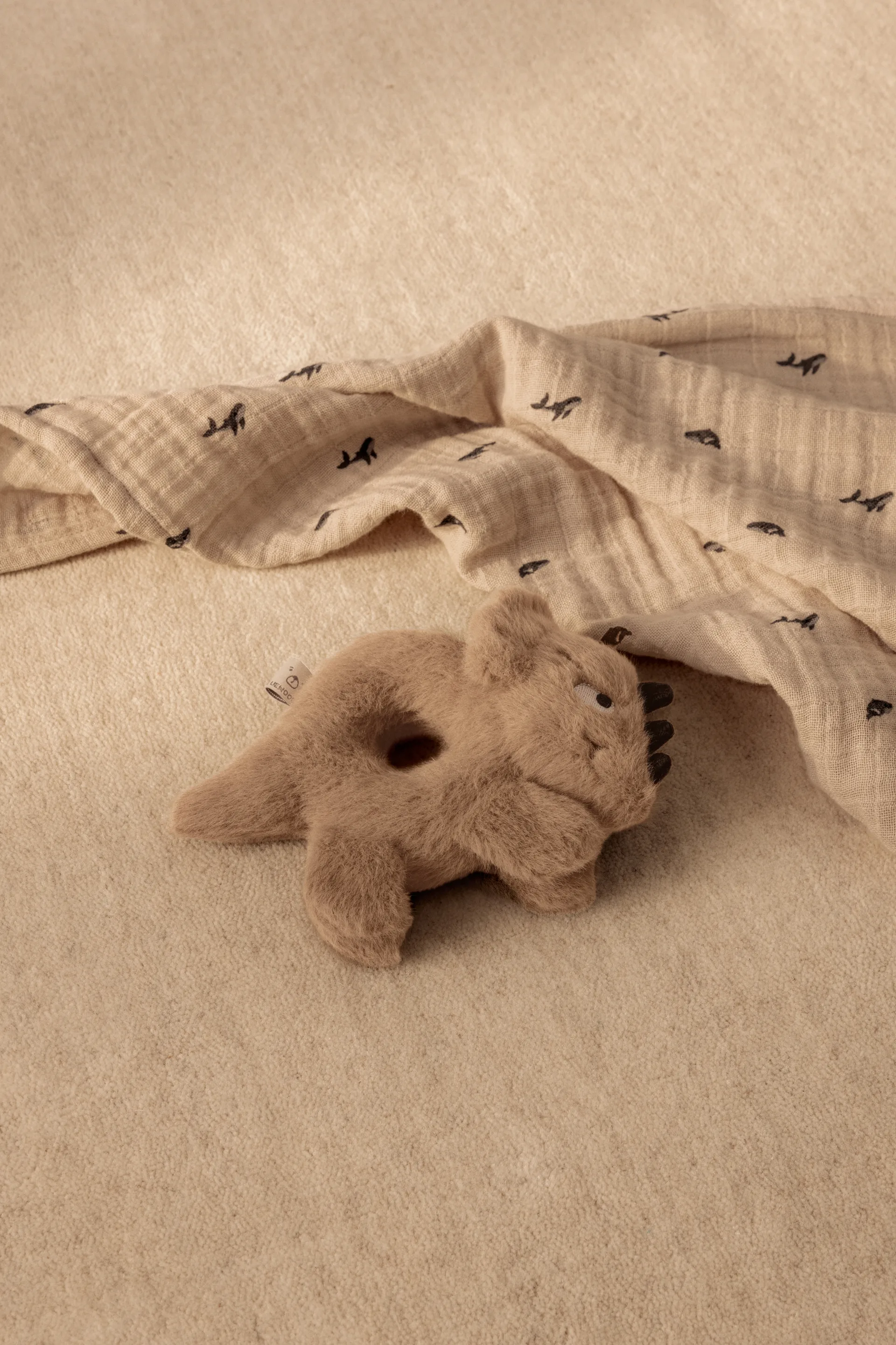 Panno in mussola Lewis 65x65 cm confezione da 2, Mini whale-Sandy Liewood