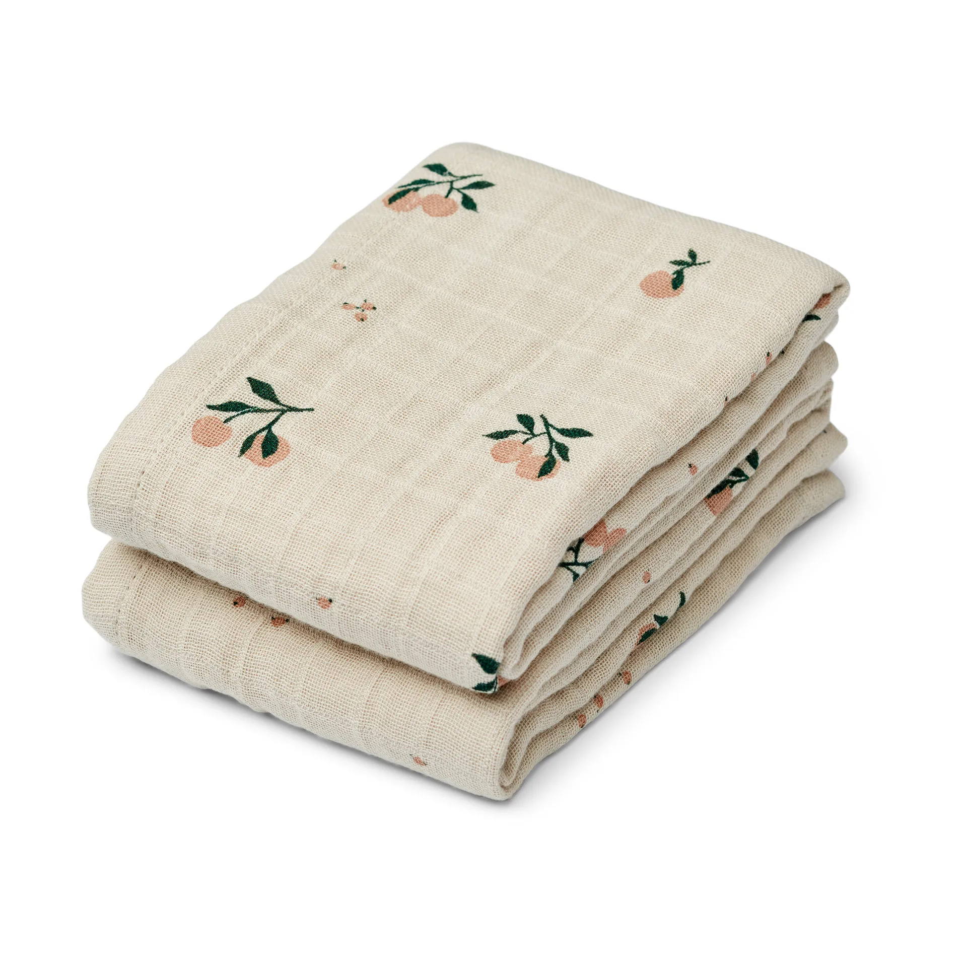 Panno in mussola Lewis 65x65 cm confezione da 2, Peach-Sea shell mix Liewood