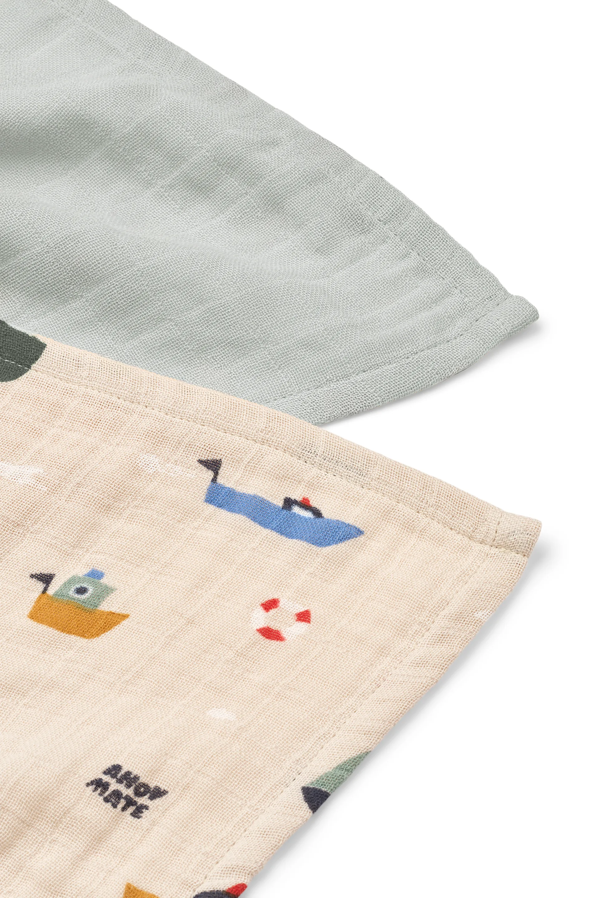 Panno in mussola Lewis 65x65 cm confezione da 2, Sailing-dove blue mix Liewood