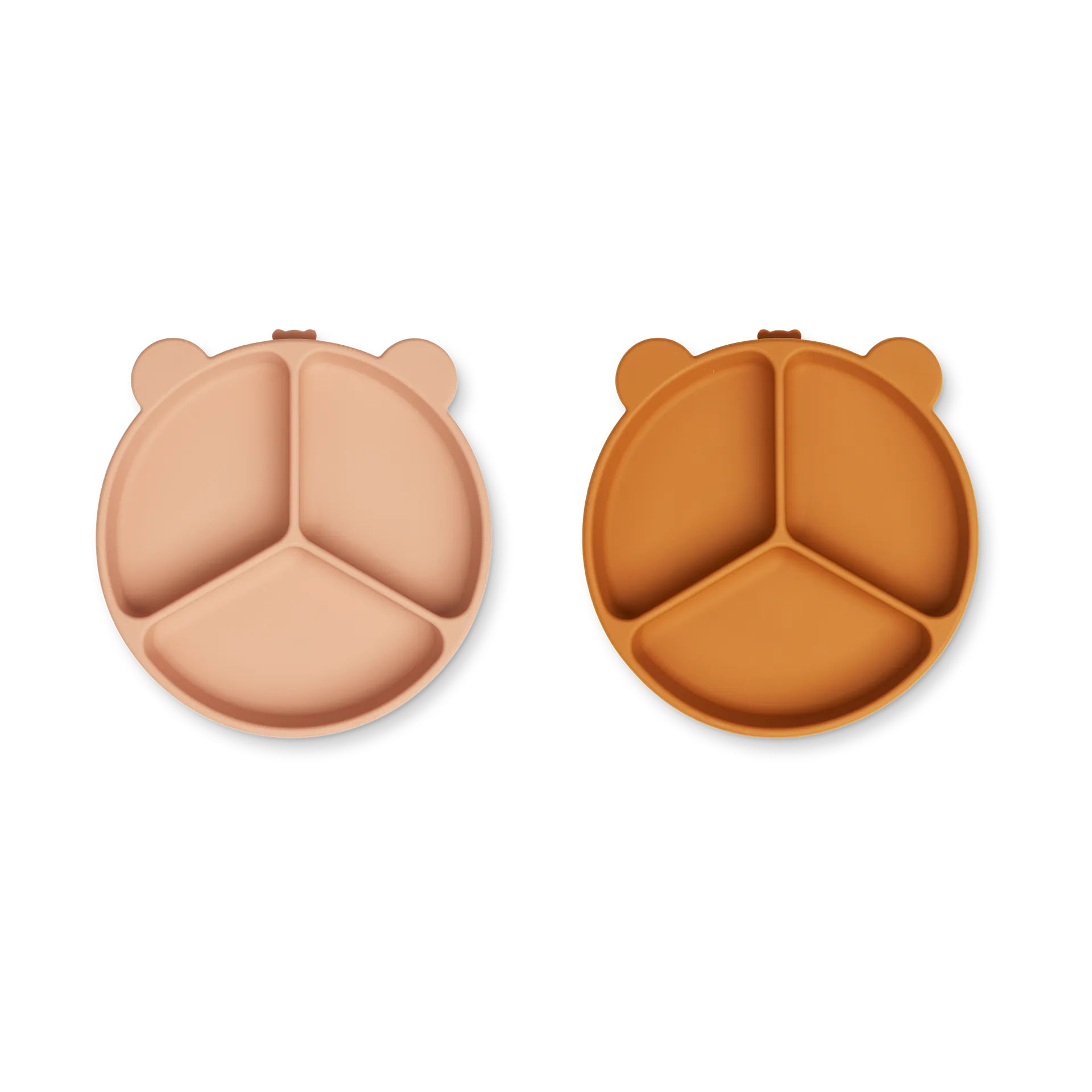 Piatto per bambini diviso Stacy 2 pezzi, Mustard-tuscany rose mix Liewood