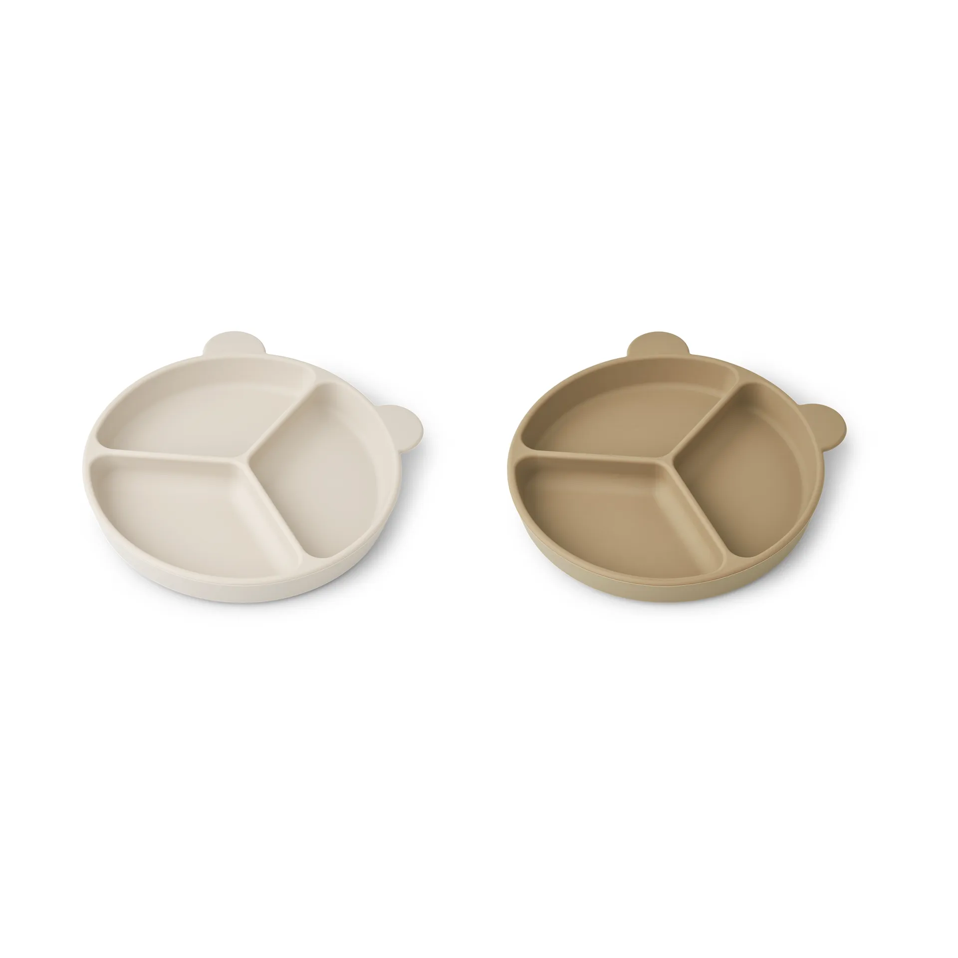 Piatto per bambini diviso Stacy 2 pezzi, Sandy-Oat Liewood