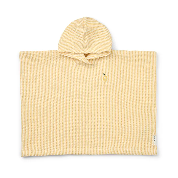 Poncho da bagno Paco lemon yellow creme de la creme stripe - 7-8 anni - Liewood