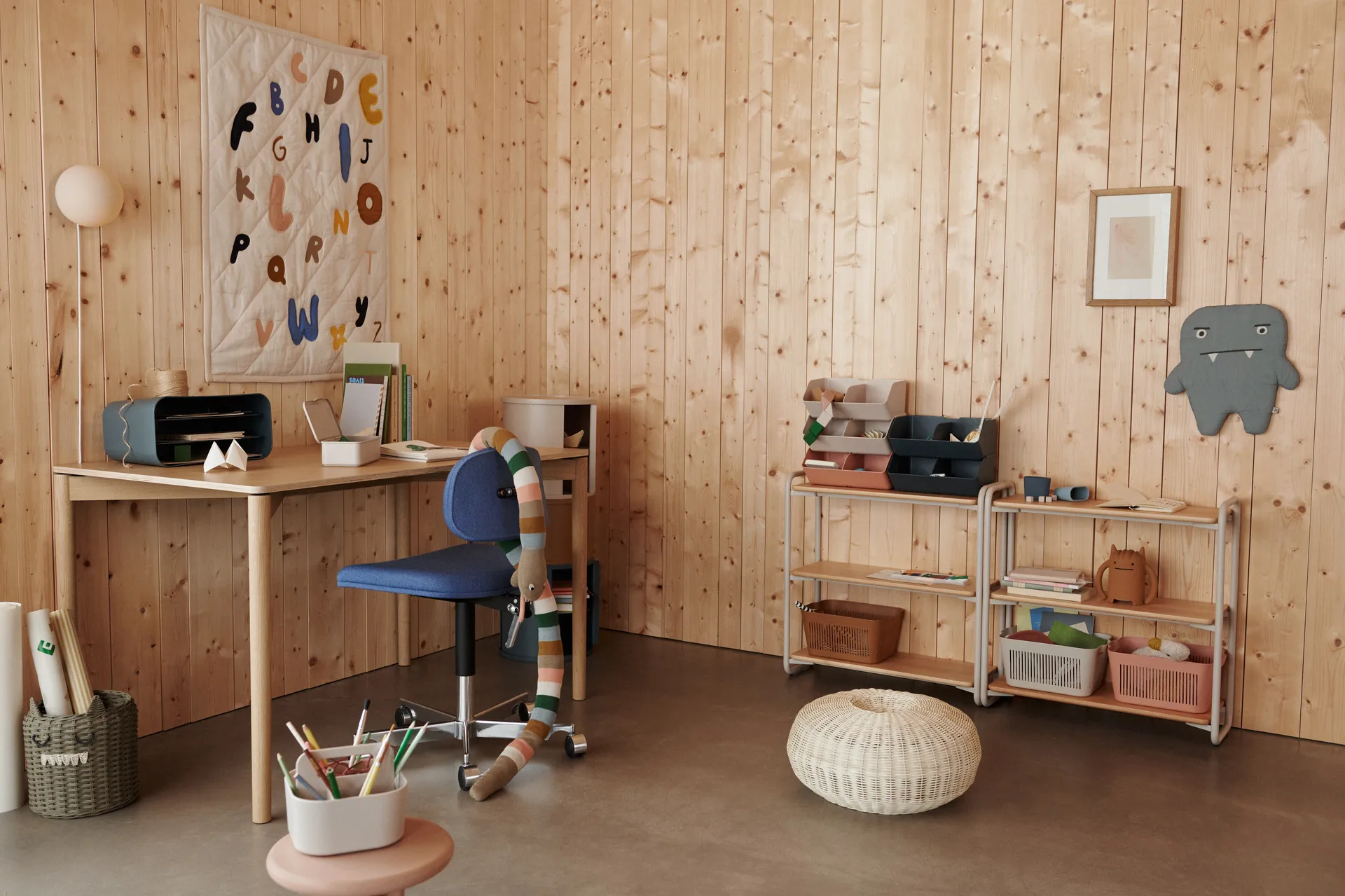 Scatola portaoggetti Hope storage caddy 17x32 cm, Whale blue Liewood