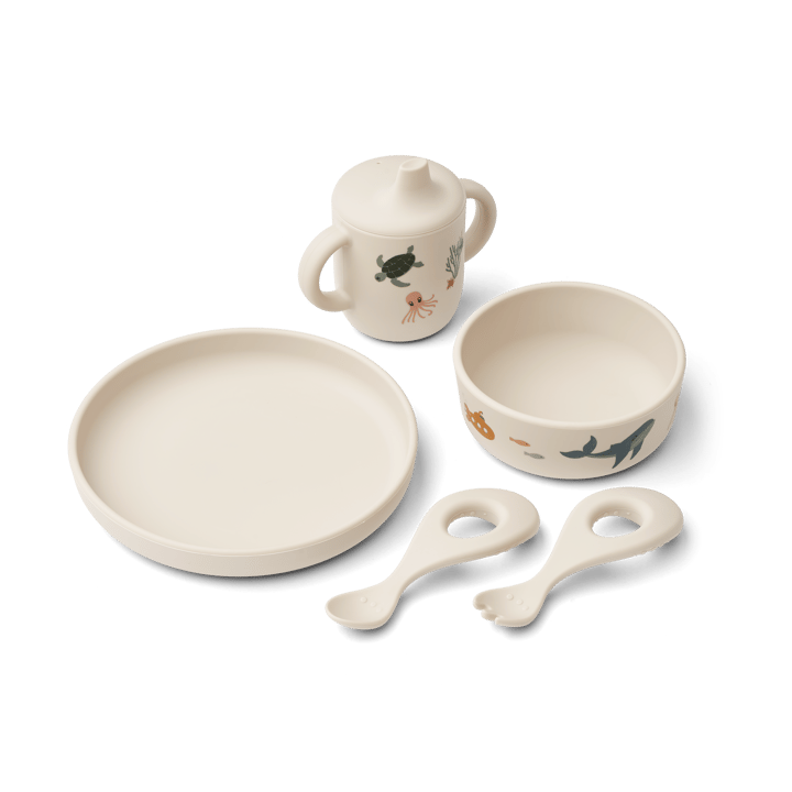Servizio tavola Ryle 5 pezzi - Sea creature-Sandy - Liewood