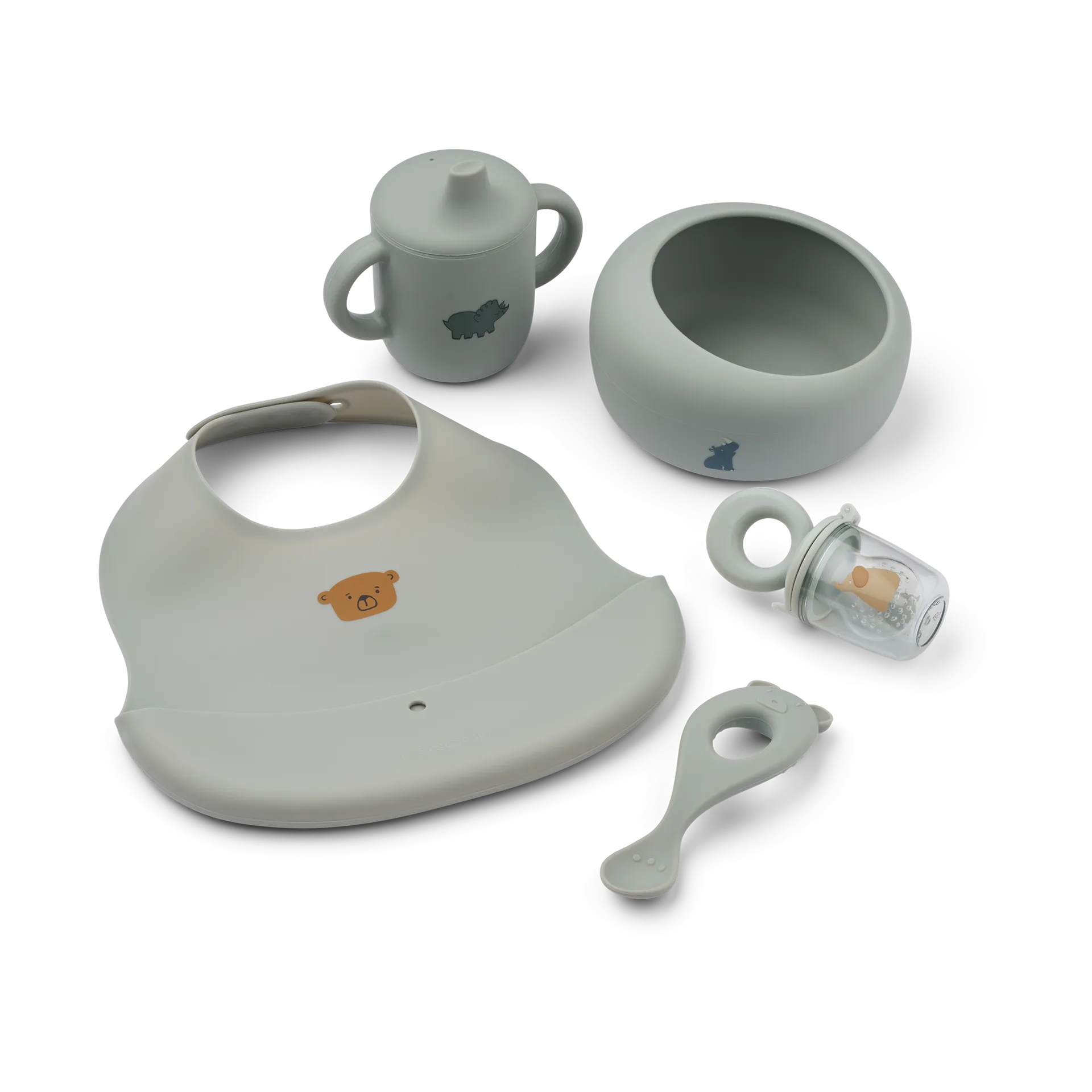 Set da pappa per bambini Mileah, Blu colomba Liewood