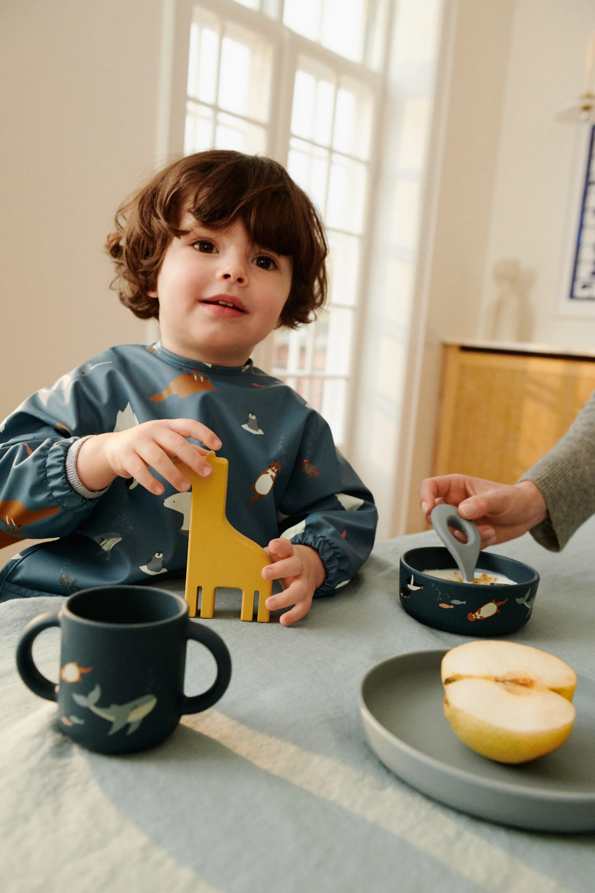 Set di stoviglie Vivi printed 4 pezzi, Arctic Sea-Ocean view Liewood