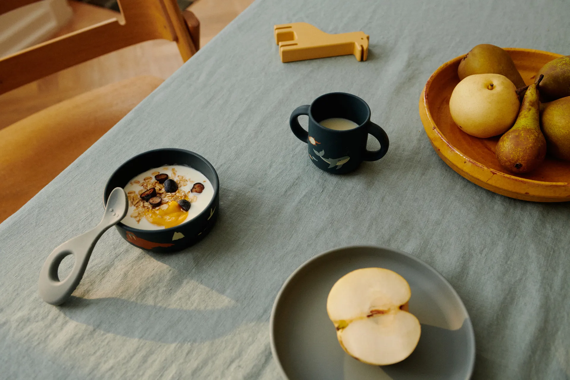 Set di stoviglie Vivi printed 4 pezzi, Arctic Sea-Ocean view Liewood