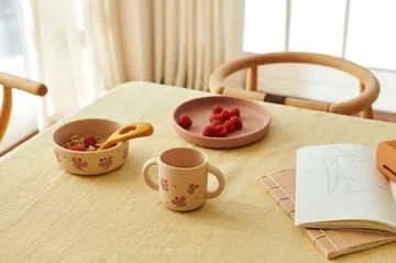 Set di stoviglie Vivi printed 4 pezzi - Butterfly-apple blossom - Liewood