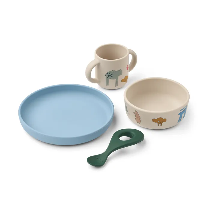 Set di stoviglie Vivi printed 4 pezzi - Imagine/Sandy - Liewood