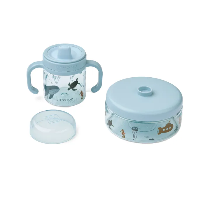 Set per bambini Beatrix 2 pezzi - Sea creature-sandy - Liewood