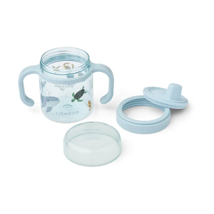 Tazza con beccuccio Kylo 28 cl - Sea creature-sabbioso - Liewood