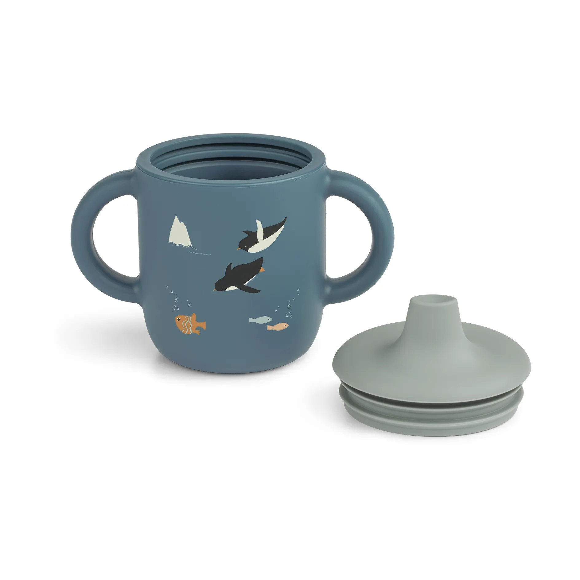 Tazza con beccuccio Neil 15 cl, Arctic Sea-Ocean view Liewood