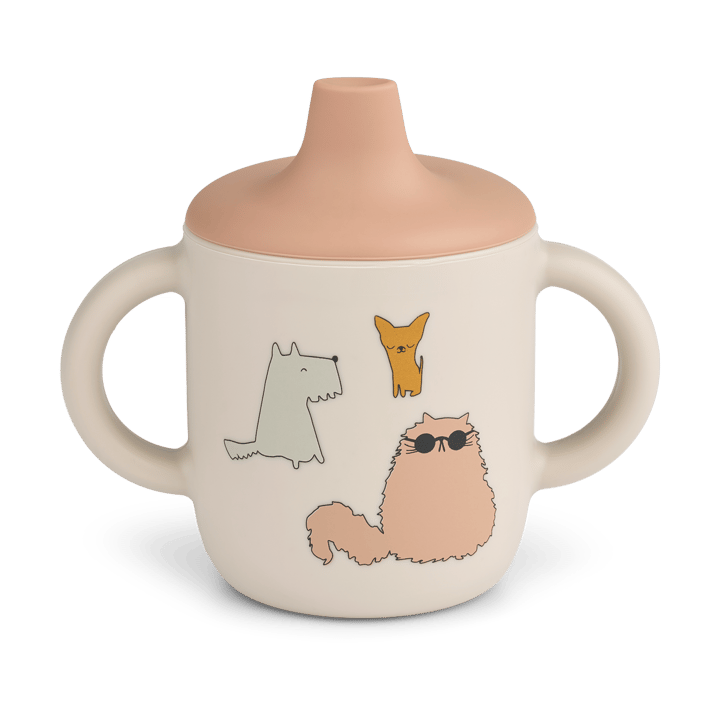 Tazza con beccuccio Neil 15 cl - Cats and Dogs-Sandy - Liewood