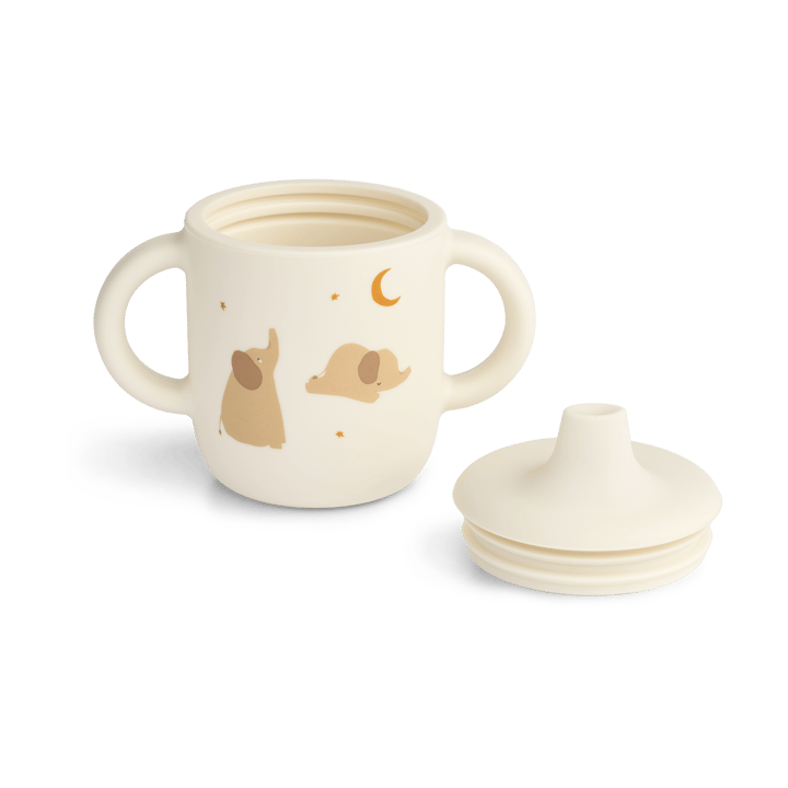 Tazza con beccuccio Neil 15 cl, Elephant-Creme de la creme Liewood