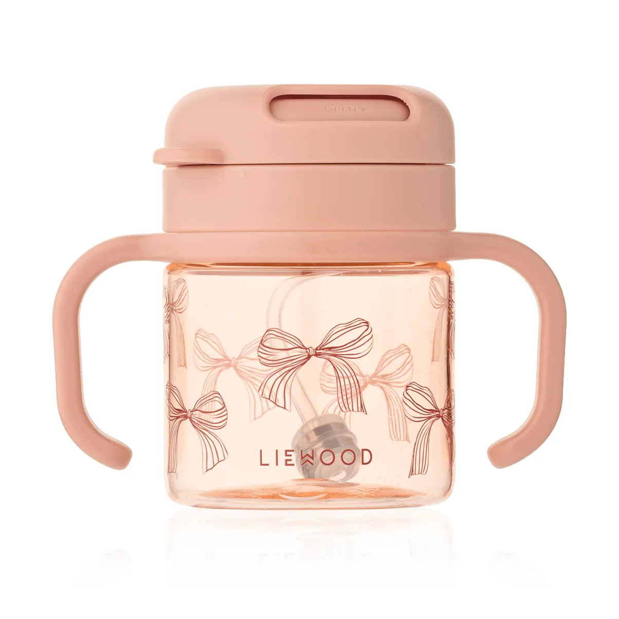 Tazza con cannuccia Kai Tritan, Bows-Pale Tuscany Liewood