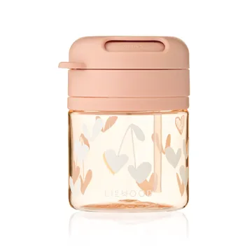 Tazza con cannuccia Pavia 28 cl - Sweethearts-pale tuscany - Liewood