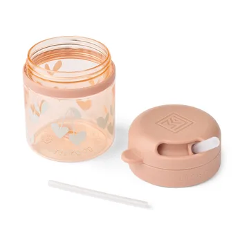 Tazza con cannuccia Pavia 28 cl - Sweethearts-pale tuscany - Liewood