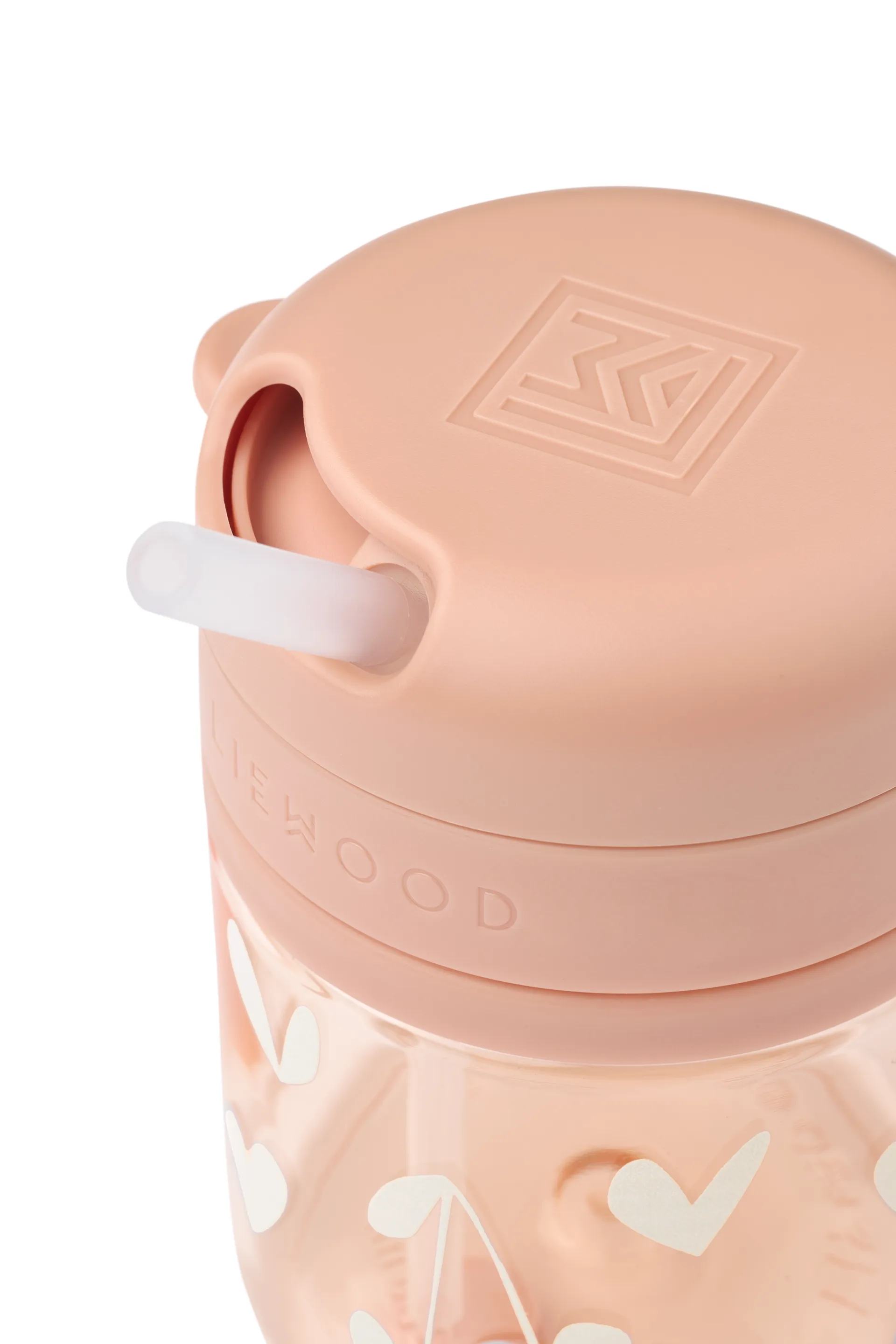 Tazza con cannuccia Pavia 28 cl, Sweethearts-pale tuscany Liewood