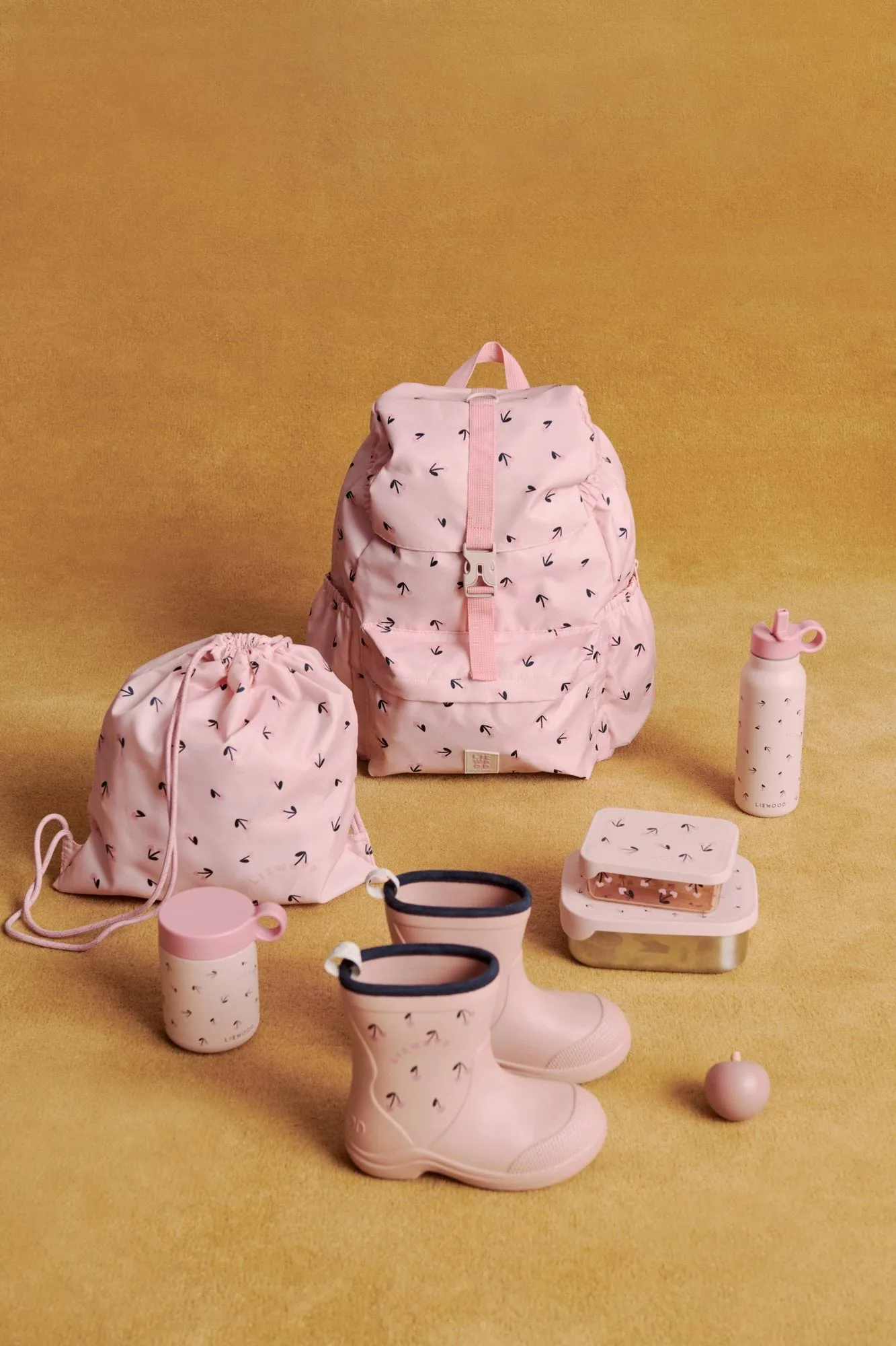 Thermos Kiani stampato, Mini cherry heart-rosey Liewood