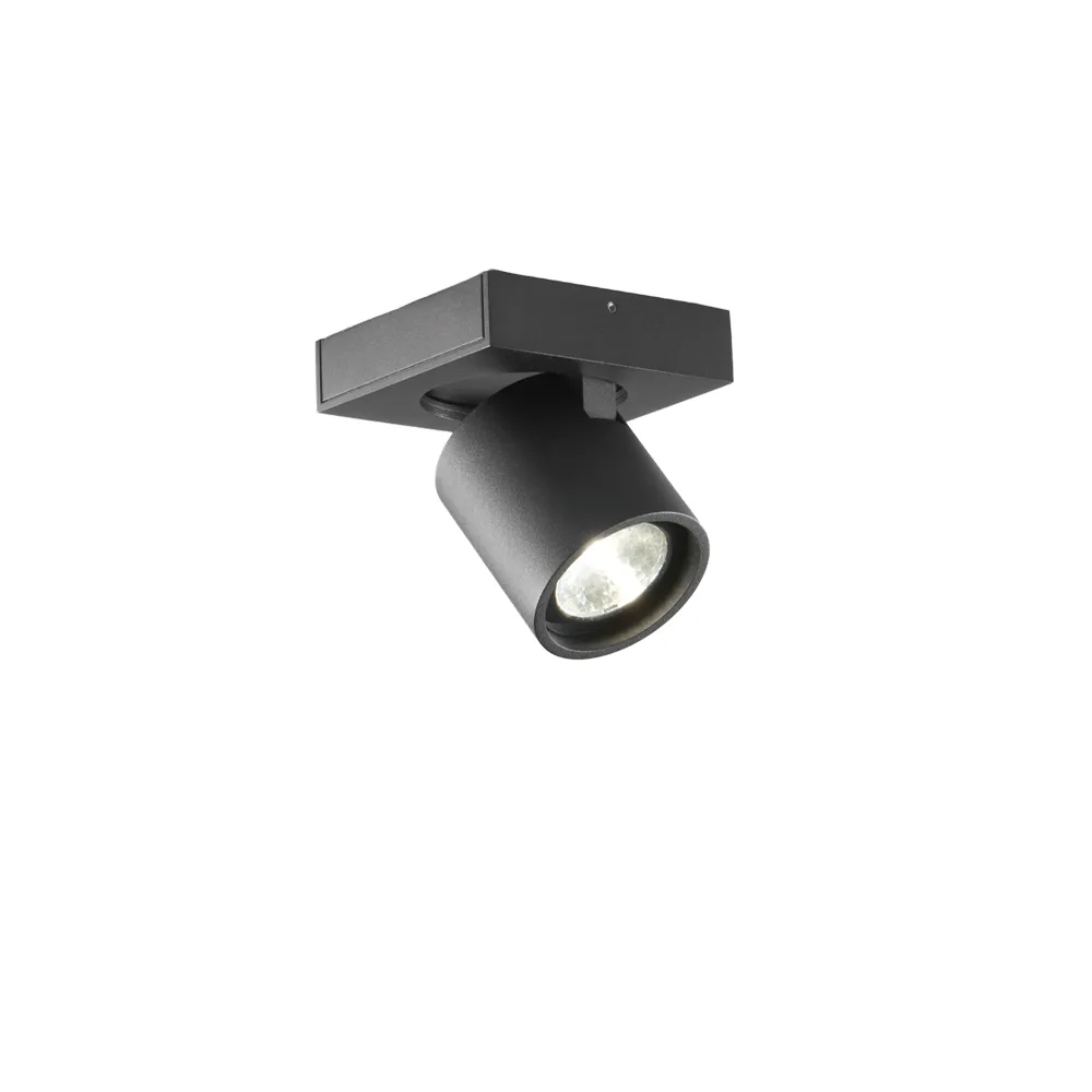 Applique e lampadario Focus 1, nero, 3000 kelvin Light-Point