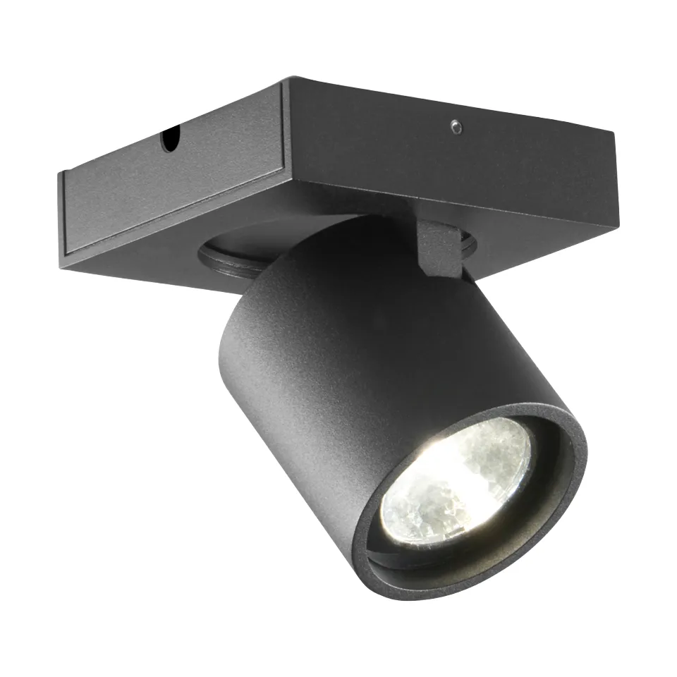 Focus 1 lampada da parete e soffitto switch tune, Nero Light-Point