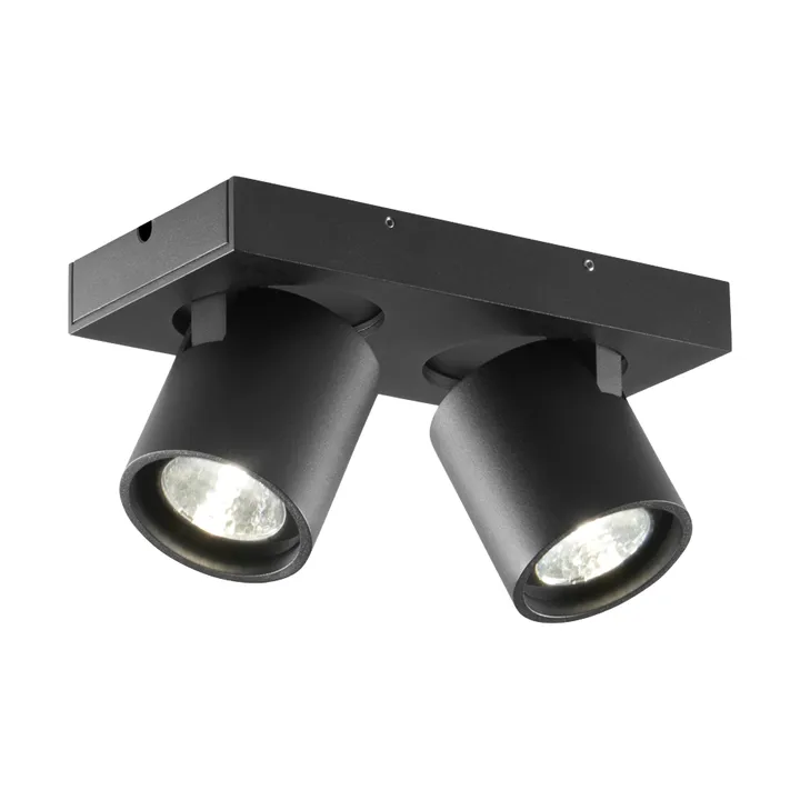 Focus 2 lampada da parete e soffitto switch tune - Black - Light-Point