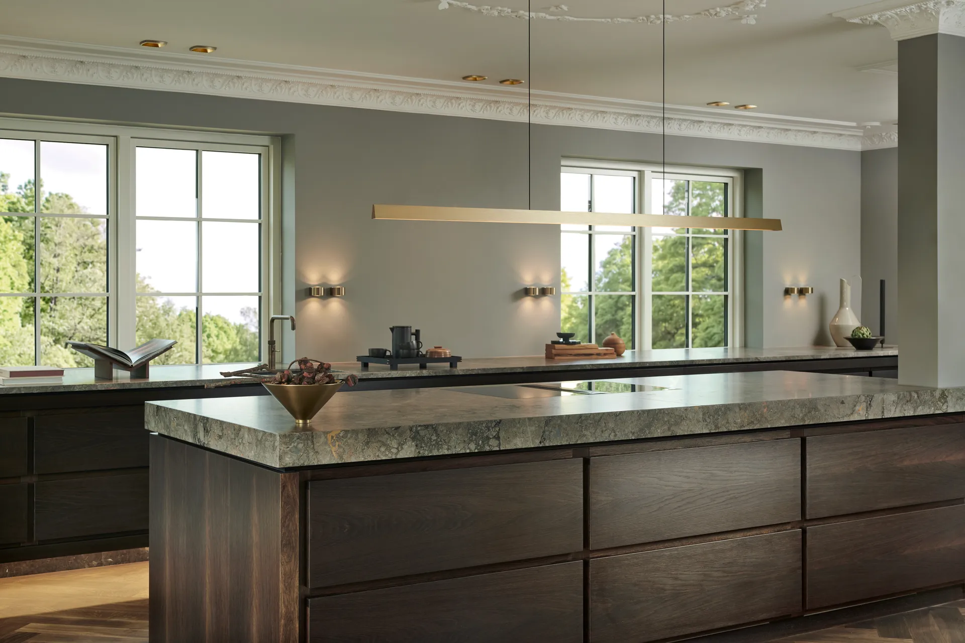 Lampada da parete mini Orbit 2700K, Ottone Light-Point