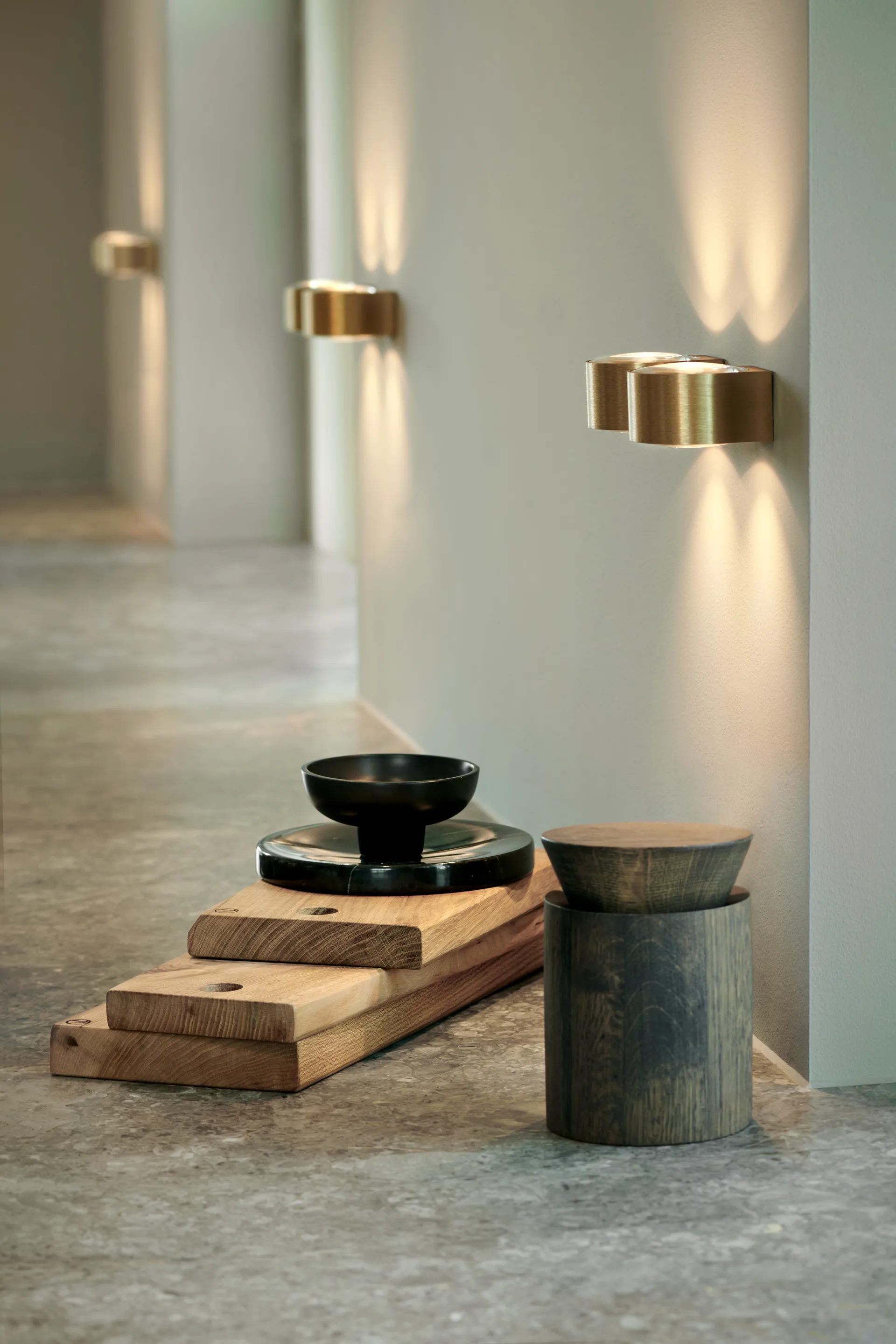 Lampada da parete Orbit W1 2700K, Ottone Light-Point